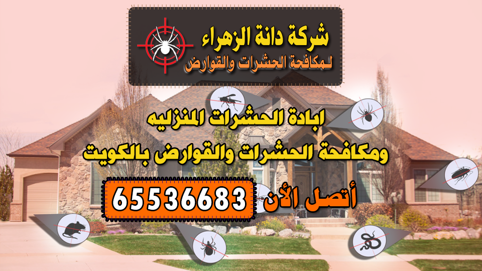ابادة الحشرات المنزليه ومكافحة الحشرات والقوارض